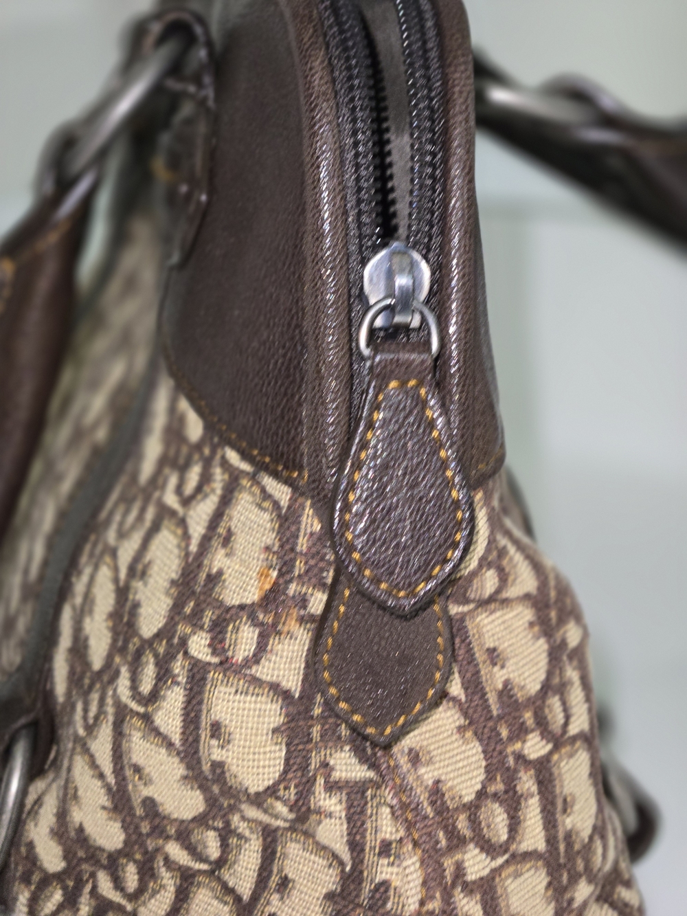 Dior Brown Monogram Tote Bag - Picture 4 of 16